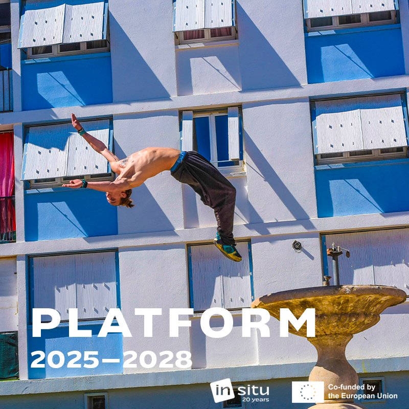 Imatge promocional d'In Situ Platform 2025-2028 que inclou els logos d'In Situ i de la Unió Europea (Co-funded by the European Union)